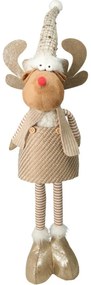 Vianočný stojaci sobík Freda, teleskopické nohy, 14x12x49cm