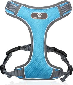 Beztlakový postroj pre psa ASTRO - modrý - rozmer M