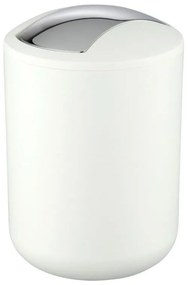 Biely odpadkový kôš Wenko Brasil, 21 cm