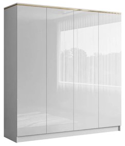 ŠATNÍKOVÁ SKRIŇA NESSIE BIELÝ LESK 4D PUSH