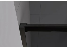 CERANO - Sprchové posuvné dvere Lantono L/P - 8 mm - čierna matná, grafitové sklo - 170x195 cm, CER-CER-8050BD7242