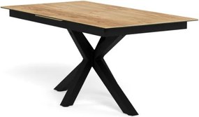 Jedálenský rozkladací stôl Heaven 168/210 cm dub divoký/čierny