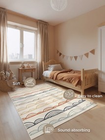 Hanse Home, Detský koberec Adventures 106431 Cream Multicolor, 120x170, viacfarebná, detská izba