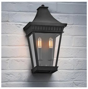 Hinkley HK-CHAPEL-HILL7-MB - Vonkajšie svietidlo CHAPEL HILL 2xE14/40W/230V IP44