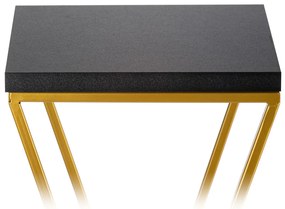 STOJAN NA KVETINÁČ LOFT6 100X24X24 CM ZLATÁ/ČIERNA