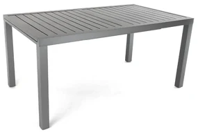 Záhradný stôl Mirolo, 160–240 × 89 cm, čierna
