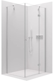Cerano Marino, sprchovací kút 90(dvere) x 90(stena) x 190 cm, 6mm číre sklo, chrómový profil, CER-CER-422766