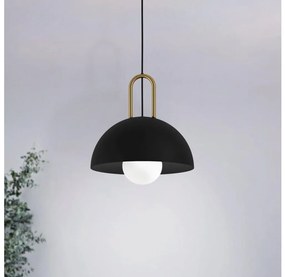 Eglo 99693 - Luster na lanku CALMANERA 1xE27/40W/230V čierna EG99693