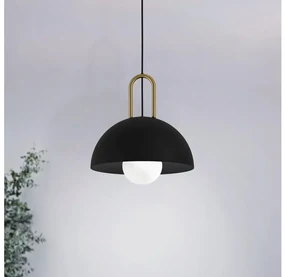 Eglo 99693 - Luster na lanku CALMANERA 1xE27/40W/230V čierna EG99693