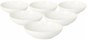 Súprava 6 porcelánových hlbokých tanierov Linie 20 cm