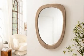 Zrkadlo 46489 Organic 70x105cm Drevo Pínia Béžová  - Komfort-nábytok