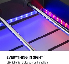 KLARFIT Arrowhead, stolný futbal, 117 x 68, LED osvetlenie, automatické počítanie gólov, čierny