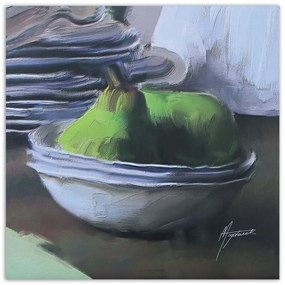 Obraz na plátně Hrušky Ovocné zátiší - 60x60 cm