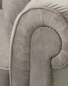 Kreslo Chesterfield Classic Velvet Dark Grey 118 x 96 x 77 cm