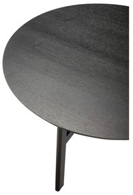 Čierny okrúhly konferenčný stolík ø 80 cm Fjord – Hübsch