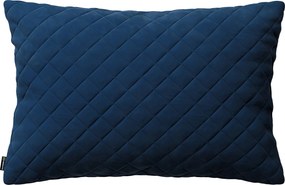 Obliečka Kinga pikovaná 60 x 40 cm farba produktu tmavomodrá látka lesklá, zamatová
