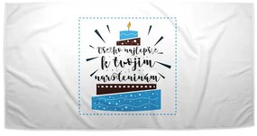 Sablio Uterák Všetko najlepšie k tvojim narodeninám - 30x50 cm
