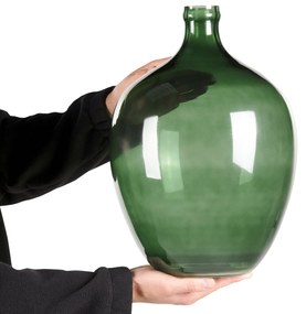 Sklo Dekoratívna váza 39 Zelená ROTI Beliani