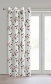 ZÁVES NA KRÚŽKOCH RUTH 135X250 CM KVETY