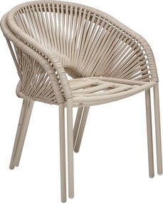 Hliníkové jedálenské kreslo ORIENT (ivory)