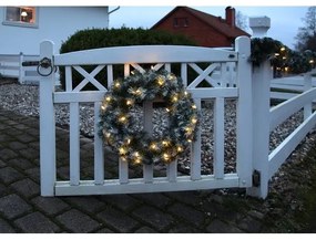 Eglo 410932 - LED Vonkajší vianočný veniec EDMONTON 30xLED/0,064W/3/230V IP44