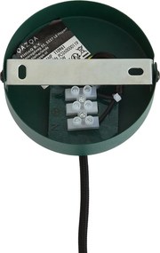 Retro zelená závesná lampa so zeleným sklom - Giselle
