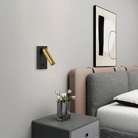 Brilagi - LED Nástenné bodové svietidlo MAYA LED/3W/230V 4000K čierna/zlatá