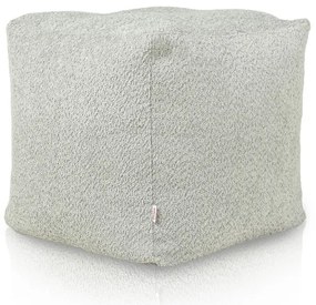 Taburetka svetlo sivá bouclé