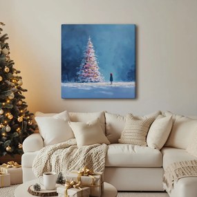 Obraz zimná rozprávka s vianočným stromčekom