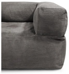 Tmavosivý menčestrový sedací vak MooG – SLOWDOWN