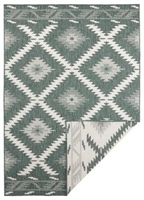 Zeleno-krémový vonkajší koberec NORTHRUGS Malibu, 230 x 160 cm