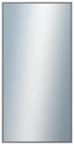 DANTIK - Zrkadlo v rámu, rozmer s rámom 50x100 cm z lišty Hliník šedá (7002006)