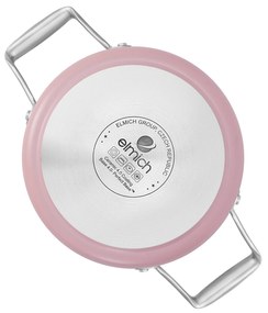 Elmich Nepriľnavý keramický hrniec Vital Ø 20 cm (3.5L) - ružová