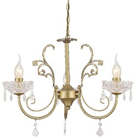 ACA DECOR Závesné svietidlo FABERGE max. 3x40W/E14/230V/IP20