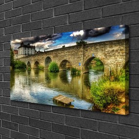 Obraz Canvas Most rieka architektúra 140x70 cm