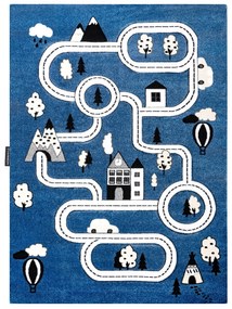 Dywany Łuszczów Detský kusový koberec Petit Town streets blue - 240x330 cm