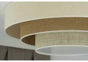 Duolla - LED Stropné svietidlo LUNETA LED/26W/230V pr. 60 cm 4000K krémová/hnedá