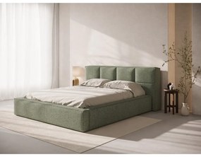 Zelené čalúnené čelo postele 209x100 cm Darren – Micadoni