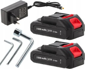 Akumulátorové nožnice na konáre 25 mm – dve batérie, nabíjačka, kufrík