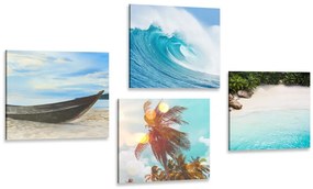 Set obrazov nádych mora Varianta: 4x 40x40