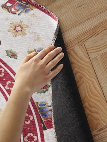 Villeroy & Boch, Kusový koberec Villeroy & Boch Toy's delight 106276 Cream, Red kruh, 160x160 (priemer) kruh, červená, obývacia izba