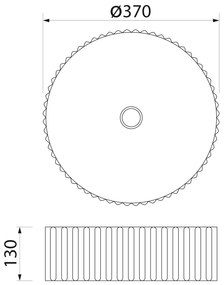 Sapho Sapho, PICOBELLO keramické umývadlo na dosku priemer 37cm, biela, AR484