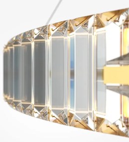 Maytoni P097PL-L90G4K - LED Luster na lanku KRONE LED/90W/230V pr. 80,5 cm zlatá