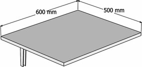 Nástenný stôl Nur White