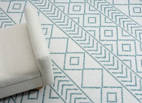 My Flair, Kusový koberec Leni cream – na von aj na doma, 160x230, modrá, chodba / predsieň