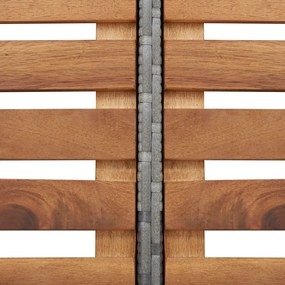 Štvorcový rám k vírívke, sivý 268x268x55 cm, polyratan