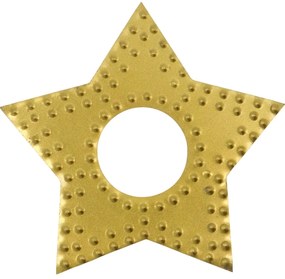 House Doctor Ochranný krúžok na sviečku Antique Brass – set 4 ks