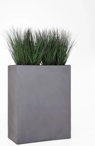 Kvetináč ELEMENTO, sklolaminát, šírka 59 cm, sivá