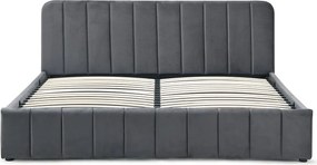 Noela Čalúnená posteľ s úložným priestorom tmavo šedá AVENA 180