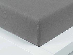 XPOSE® Jersey plachta Exclusive na vysoký matrac - tmavo sivá 180x200 cm